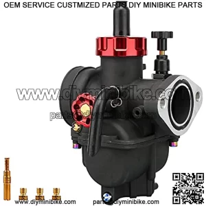 Carburetor PE24mm, fit 100cc125cc Flange Motorcycle Engine with Carb Jets for YAMAHA KAWASAKI SUZUKI Apollo Dirt Bike Mini Bike SSR TTR KYMCO SYM TAOTAO CG125/CG150