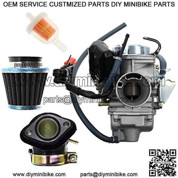 GY6 150cc Carburetor GY6 26mm Carb for Kazuma Baja Eagle Go Kart Carb ...