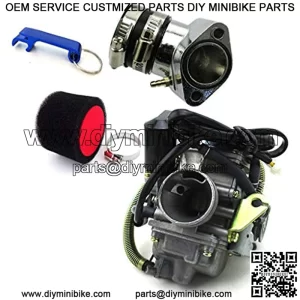 Raing PD24 Carburetor Carb Manifold Intake Pipe Air Filter For GY6 125cc 150cc Scooter ATV Go Kart Coolster For Yerf-Dog GX150 Spiderbox For American Sportworks Quantum