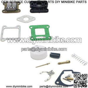 Carburetor Repair Kit Universal,Fits for 2 Stroke 43CC 47CC 49CC Mini Moto Pocket Bike Motorcycle Fuel System Parts (Color : Combination)