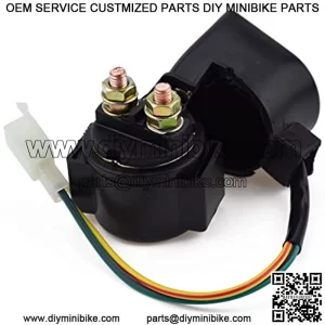 Starter Solenoid Relay for Coolster 125cc 3125B 3125R 3125 70cc 110cc 150cc 250cc TaoTao Roketa Sunl Baja Kazuma Sunl Meerkat 50cc Falcon kinroad ATV Auad Hammerhead Twister Howhit 150cc Go Kart