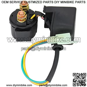 Motorcycle Starter Solenoid Relay Compatible with SSR Tao tao Sunl Kazuma Baja Roketa 4-Stroke GY6 Engine 50cc 70cc 125cc 150cc 200cc 250cc ATV Dirt Bikes Scooters Go Karts Moped