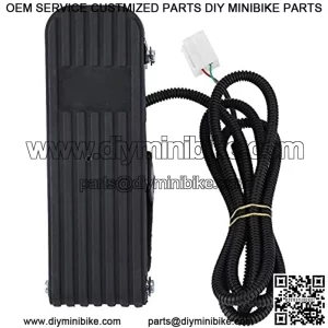 Throttle Accelerator Control Pedal, ATV Foot Brake Pedal for Most Electric Bicycles, Karts, and Off-road Vehicles