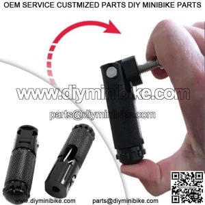 Reposapis para motocicleta pedales traseros juego de piezas reposapis plegables traseros negros reposapis de bicicleta