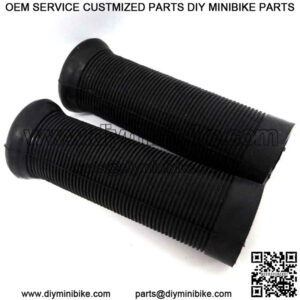 1" Black Ribbed Foot Peg Covers (PAIR) 26-0310