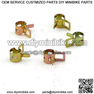 Piezas de la motocicleta 5 piezas Motocicleta Scooter vehculo vehculo todo terVehculo Kart Lnea de combustible Manguera Tubo Tubo de agua Tubo de aire Tubo de aire Clips de resorte Abrazader