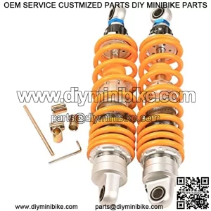 Pair 330mm 13" Rear Shocks Adjustable Absorbers Suspension For Dirt Bike Go Kart ATV