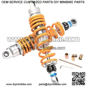 Pair 330mm 13" Rear Adjustable Shocks Absorbers Suspension For Dirt Bike Go Kart ATV