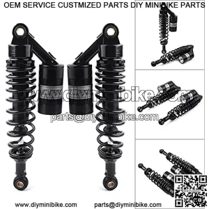 Universal Motorcycle 320mm 12.5" Black Air Shocks ATV UTV Rear Suspension Shocks For ATV UTV Go Kart Quad Dirt Bikes