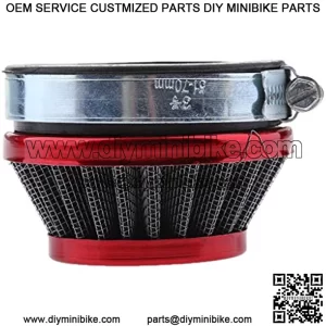 Motorcycle Pod Air Filter Cleaner Fit for ATV Dirt Pocket Bike (58mm Red)