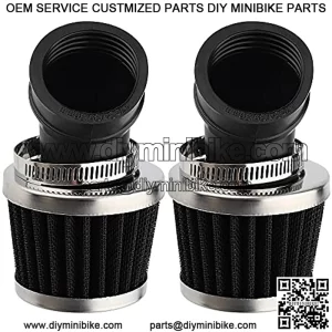 35mm 45 Degree Bend Inlet Air Filter Compatible with 50cc 70cc 90cc 110cc 125cc Kawasaki Suzuki Yamaha Motorcycle ATV Quad Dirt Bike Pit Mini Scooter Go Kart Moped