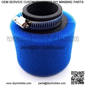 Foam Blue 45mm Air Filter Cleaner For 125cc 140cc 150cc Engine Carburetor ATV Quad Pit Dirt Bike Go Kart Scooter Motorcycle