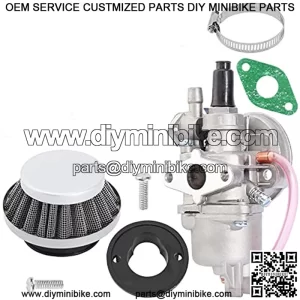 Filtro de aire para carburador compatible con motor de 43 cc C 47 cc 49 cc 2 tiempos Mini Moto ATV Quad Go Kart ciclomotor Chopper cortador Minimoto X1 X2 X6 X8 Pocket Dirt Rocket Super Bike Scooter M