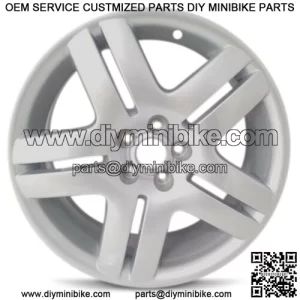 4 pcs front 10x4 5/5 and 11x7 1 5 rear wheel rims set for go kart