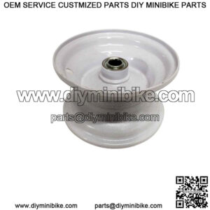 6" Wheel Steel, One Piece, With 3/4" Ball Bearings, 3" Hub Length, 3 1/2" Wide