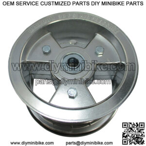 6 ALUMINUM TRI-STAR WHEEL, 3.5 WIDE WITH 5/8 STANDARD BALL BEARING