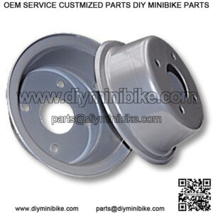 6 Steel Wheel, WIDE, 2 Halves (No Hub)