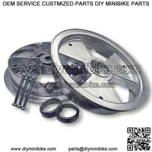 8" Tri-Star Wheel, 3" Wide With Races (For Tapered Roller Bearing)