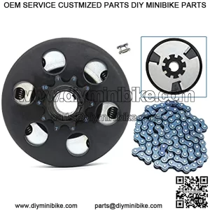 Centrifugal Go Kart Engine Clutch,3/4" Bore 10 Tooth 10T for 2-6.5HP,Up to7HP Small Engines,HONDA GC160,GC190,GX120,GX140,GX160,GX200,Minibike Baja MB165 & MB200,with #40/41/420 Chain