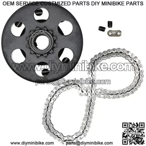 Centrifugal Go Kart Clutch, 3/4" Bore 12T 12 Tooth with #35 Chain 6.5 HP for Minibike Lawnmower Fun Kart Honda Engine, 3/4 inch Clutch