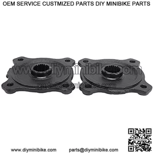 Buje de Eje Trasero, 2 Piezas de 23 Dientes, 4 Esprragos, Rueda de Aleacin de Acero, Reemplazo del Eje Trasero para 110CC 150CC Quad Bike ATV Go Kart