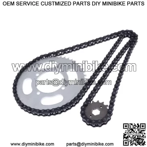 Pi n trasero de 48 / 15T 48/15 + cadena para motos de cross T8150 Pi n trasero de 48 dientes