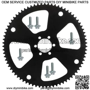 75T Sprocket Gear #35 Pitch Chain Go Kart Racing Mini Bike Cart