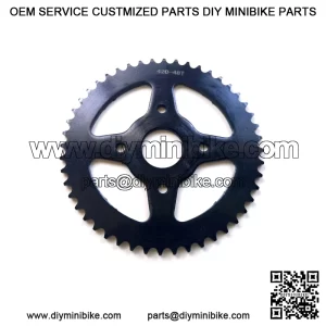 48T 40mm #420 4 holes (black four sides hollow) sprocket