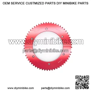 60T #35 Red Aluminum Split Sprocket