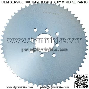 Go Kart Sprocket for 40/41/420 Chain, 60 Tooth Sprocket for Go Karts and Mini Bikes