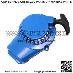 Arrancador de Tirn de Motores para 47 49cc Mini  Vespa de Azul  conjunto del arrancador de arrastre
