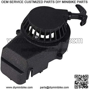 Recoil Pull Starter, Black Rustproof Easy Installation Pull Starter Stable Strong for 2 Stroke Engine 49cc Pocket Bike Mini ATV Dirt Bike