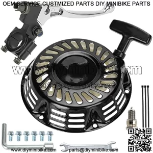 Pull Recoil Starter Brake Handle Lever for CT200U BT200X CT200U-EX Predator 212cc 196cc 6.5hp GX160 GX200 Baja Warrior MB165 Massimo TrailMaster MB200 Hammerhead 80T Go Kart Mini Bike Parts