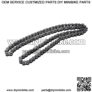 Cadena de motocicleta 420 50-110Cc 96L 102L 104L 106L piezas de repuesto cadena de transmisin de Cadena de motocicleta