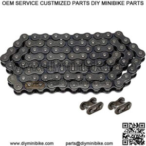 Rear Drive Chain 420 90 Link with Two Extra Connecting Master Link for Baja Motorsports MB165 and MB20 Baja Heat Warrior CT200U CT200U-EX BT200X 196cc 6.5Hp Mini Bike Motorcycle