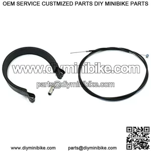 Vital All-Terrain 4.5 4 1/2" Brake Band & Cable KIT for Four Wheeler Quad ATV UTV Motorcycle Kart