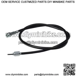 40" Speedometer Cable with Metal Snap-In End for Scooters & Go-Karts