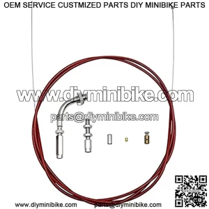Cable del Acelerador de la Motocicleta Longitud de la Longitud de 190 cm para Honda Yamaha Kawasaki Minimoto Pocket Suck Pit Bike Kart Buggy ATV Quad Racing Prcticas Piezas de Motocicleta