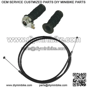 Minibike Throttle Twist Grips 7/8 And Cable 48""