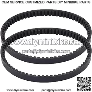 2pcs 729 17.7 30 Racing Drive Belt Compatible with 4-stroke 49CC 50CC 80CC GY6 139QMB Moped Scooter Motorcycle ATV GO KART 729-17.7-30
