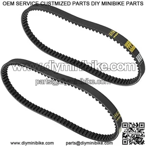 2 pcs Go Kart 37x98 Drive Belt Replaces for Comet Torque Converter 203597 203597A 10042 Go Kart Torque Converter Belt