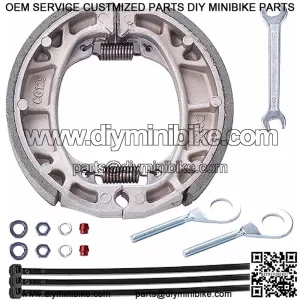 Brake PAD Shoe and 15mm Chain Adjuster Tensioner for 6.5 Hp 196cc MB165 MB200 BT200X CT200U Motorsports Mini Bike CRF70 TaoTao GY6 49cc 50cc Scooter Moped ATV