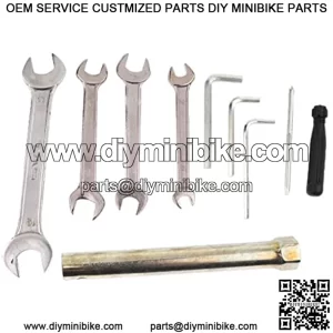 Juego de herramientas de reparacin de kart de 10 piezas para motocicleta, Mini bicicleta, ATV, equipo de reparacin, llave de tubo en forma de L, jue