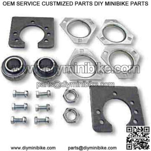 1-1/4" Free Spinning Live Axle Bearing Kit, 3-Hole Flangettes