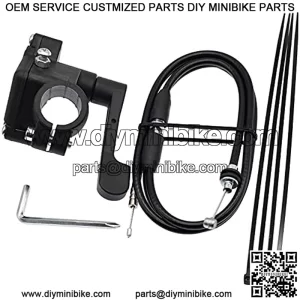 7/8inch 22mm plastic Thumb Throttle Cable Accelerator Handle Assembly for Chinese 50cc 70cc 90cc 110cc 125cc 250cc ATV Quad Go Kart