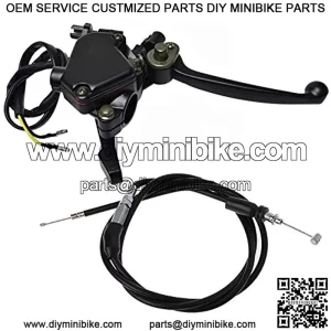 7/8″ 22mm Thumb Throttle Cable with Dual Brake Lever Assembly for 50cc 90cc 150cc 250cc ATV Quad Roketa Taotao Sunl Kazuma Go Kart