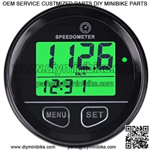 Digital GPS Speed Gauge,Real-time Driving Speed Record,Over-speed Reminder,Battery Voltage Measurement,DC External Power Operation for Motocycle ATV Racing Car Go-kart Scooter Paramotor