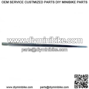 1" Solid 40" Flexpruf Steel Axle, 3/4" Stepped, Threaded Ends