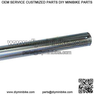 1-3/8" Hollow 34" Chrome-Moly, Steel Axle, Snap Ring, .225 Wall