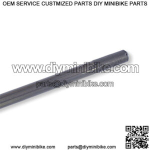 AXLE, SOLID STANDARD STEEL, 38 LENGTH, 3/4 DIA, 2 THREADED ENDS, TWO 3/16 KEYWAYS